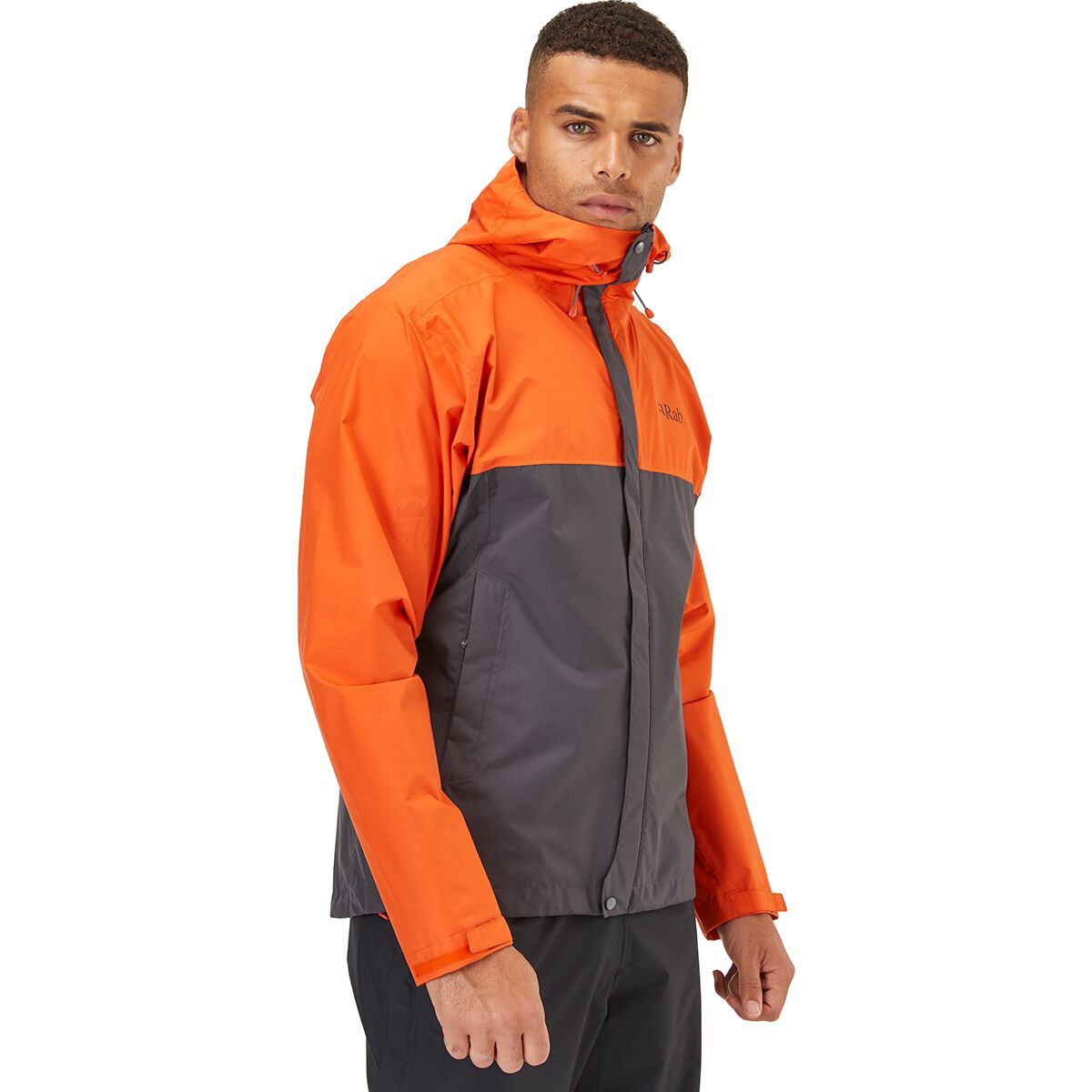 Rab Downpour Eco Jacket - Men's Firecracker/Graphene, XL