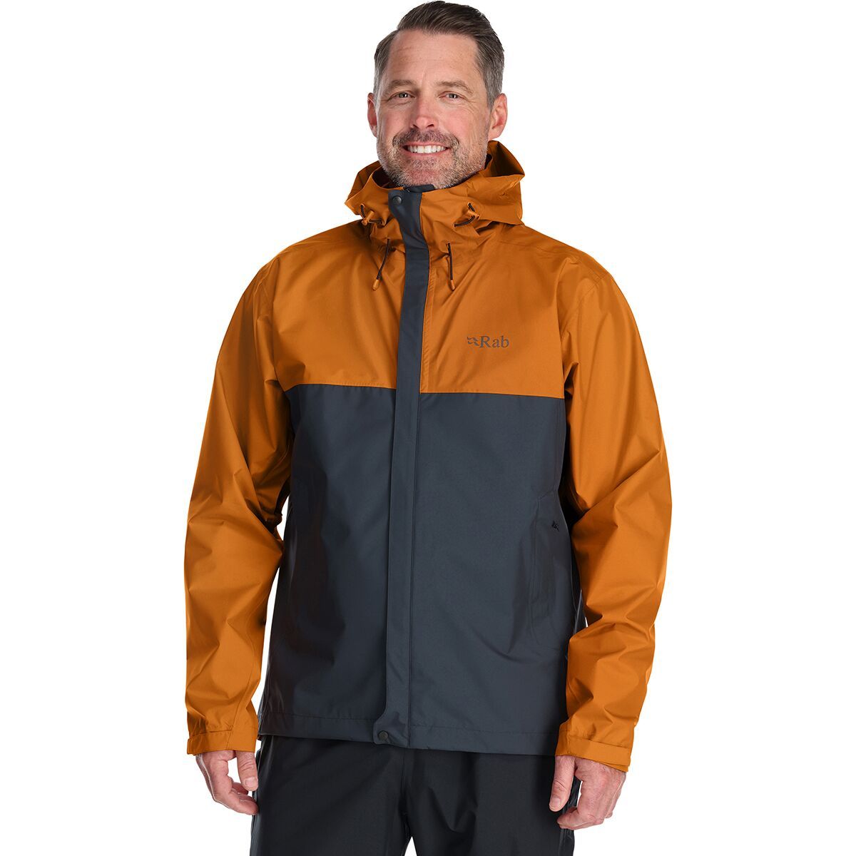 Rab Downpour Eco Jacket - Men's Marmalade/Beluga, XS