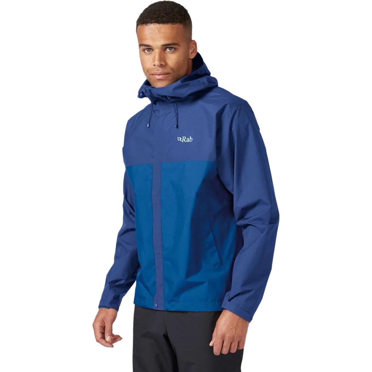 Rab Downpour Eco Jacket - Men's Nightfall Blue/Ascent Blue, XXL