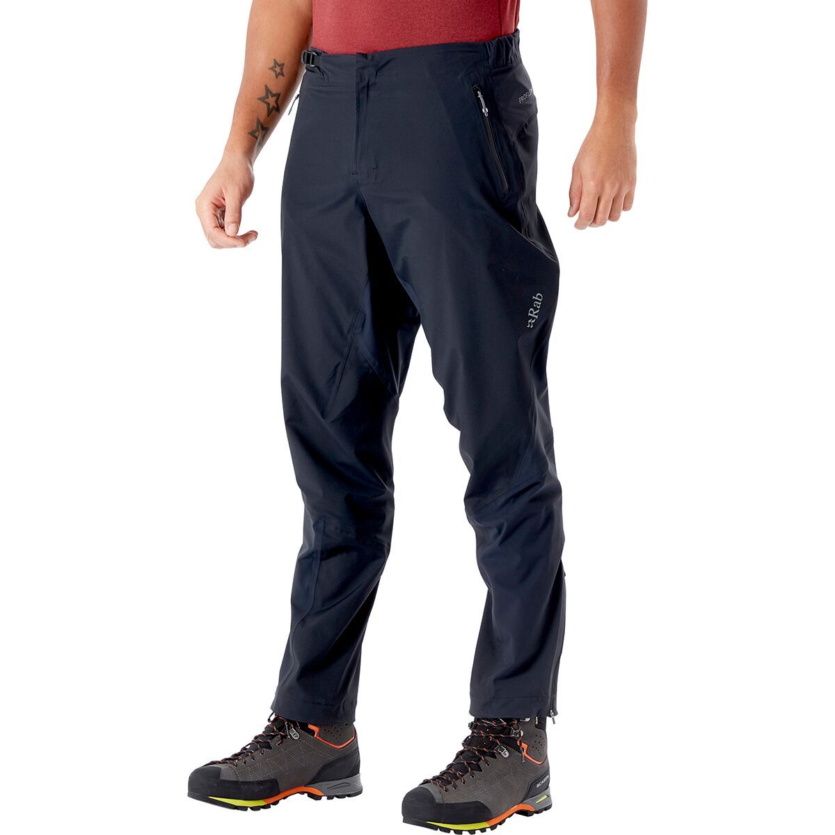 Image of Rab Kinetic Alpine 2.0 Pant - Men's Black, S/Reg