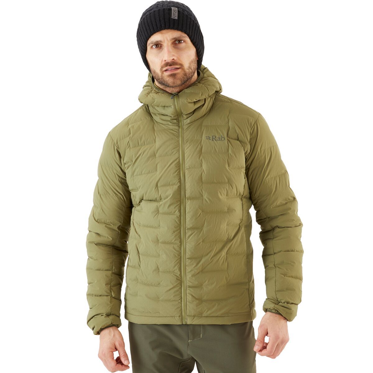 Rab Cubit Stretch Down Hooded Jacket - Men's Chlorite Green, M