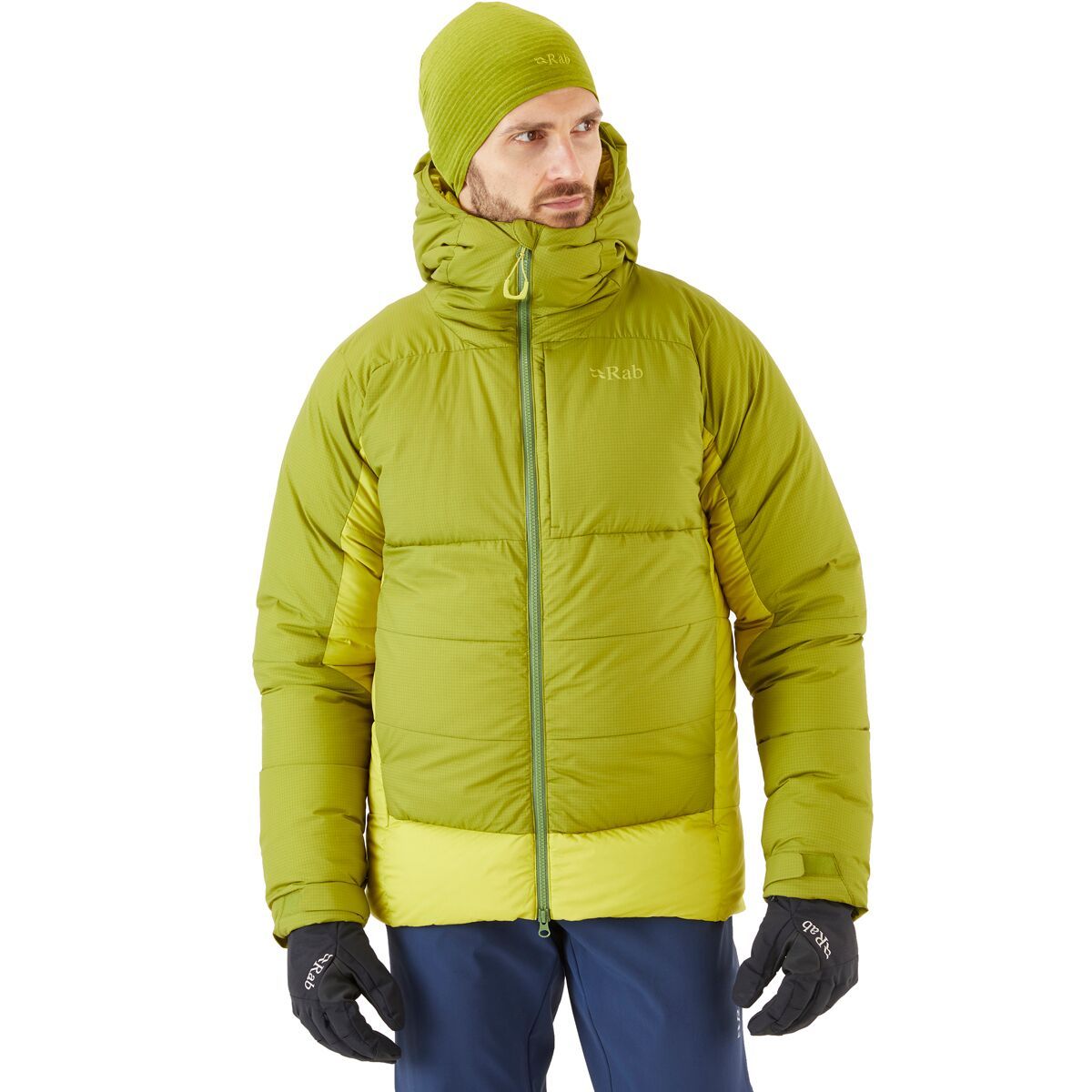 Rab Infinity Jacket - Men's Aspen Green/Zest, M