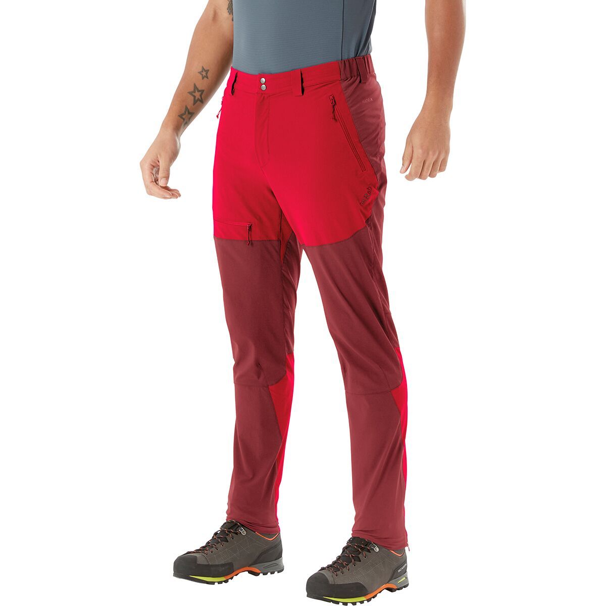 Rab Torque Mountain Pant - Men's Ascent Red/Oxblood Red, S/Reg