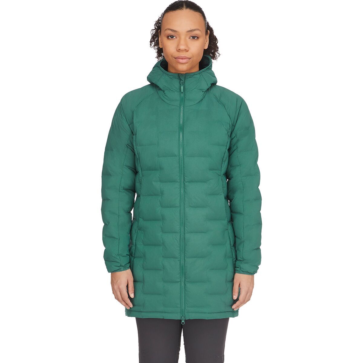 Rab Cubit Stretch Down Parka - Women's Green Slate, L