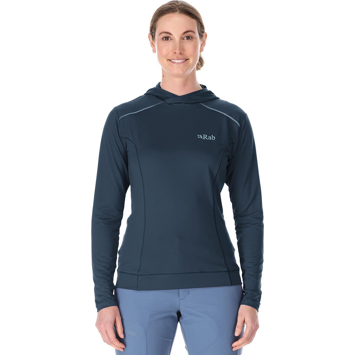 Image of Rab Force Hoodie - Women's Tempest Blue, XL