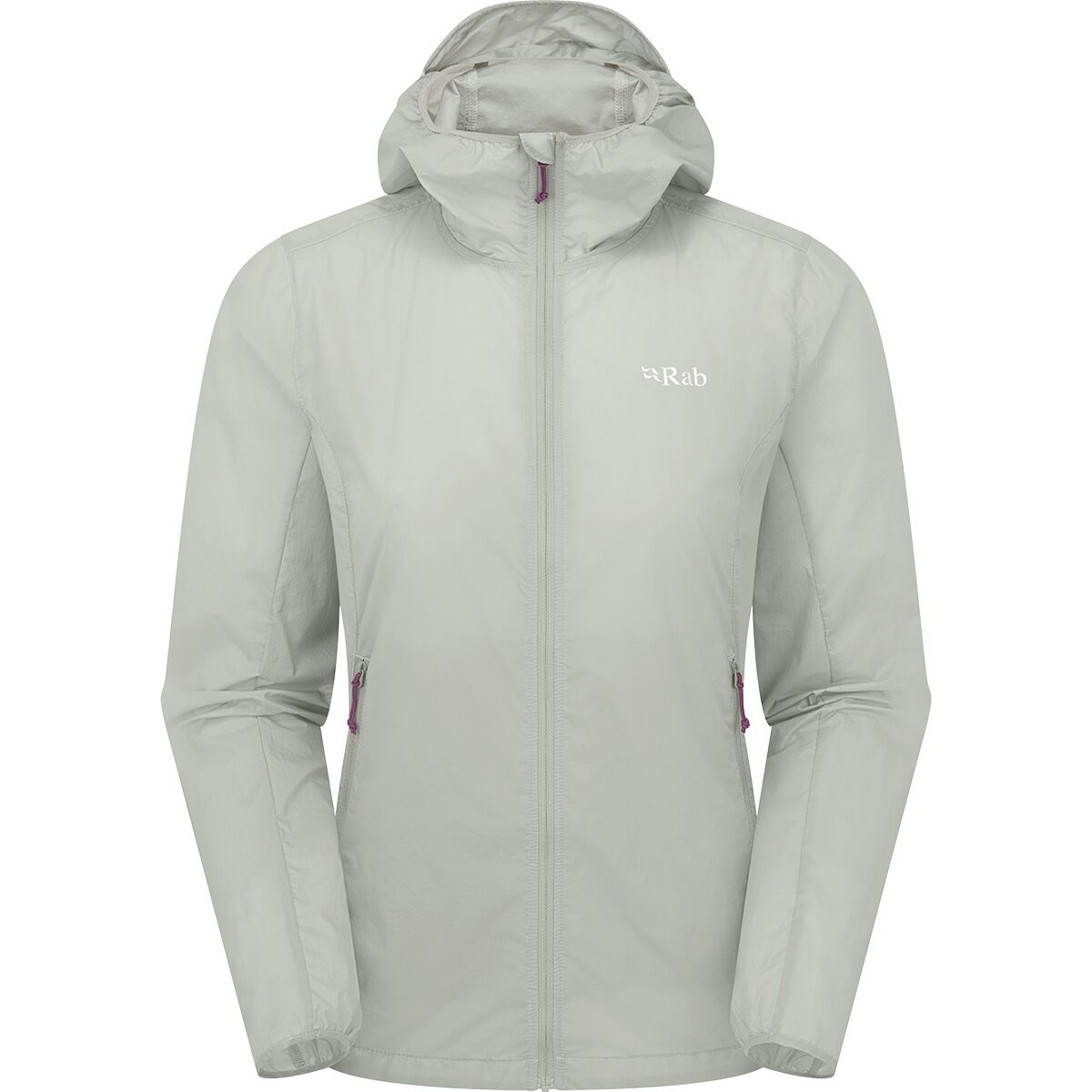 Image of Rab Vital Hooded Windshell - Women's Light Zinc, S