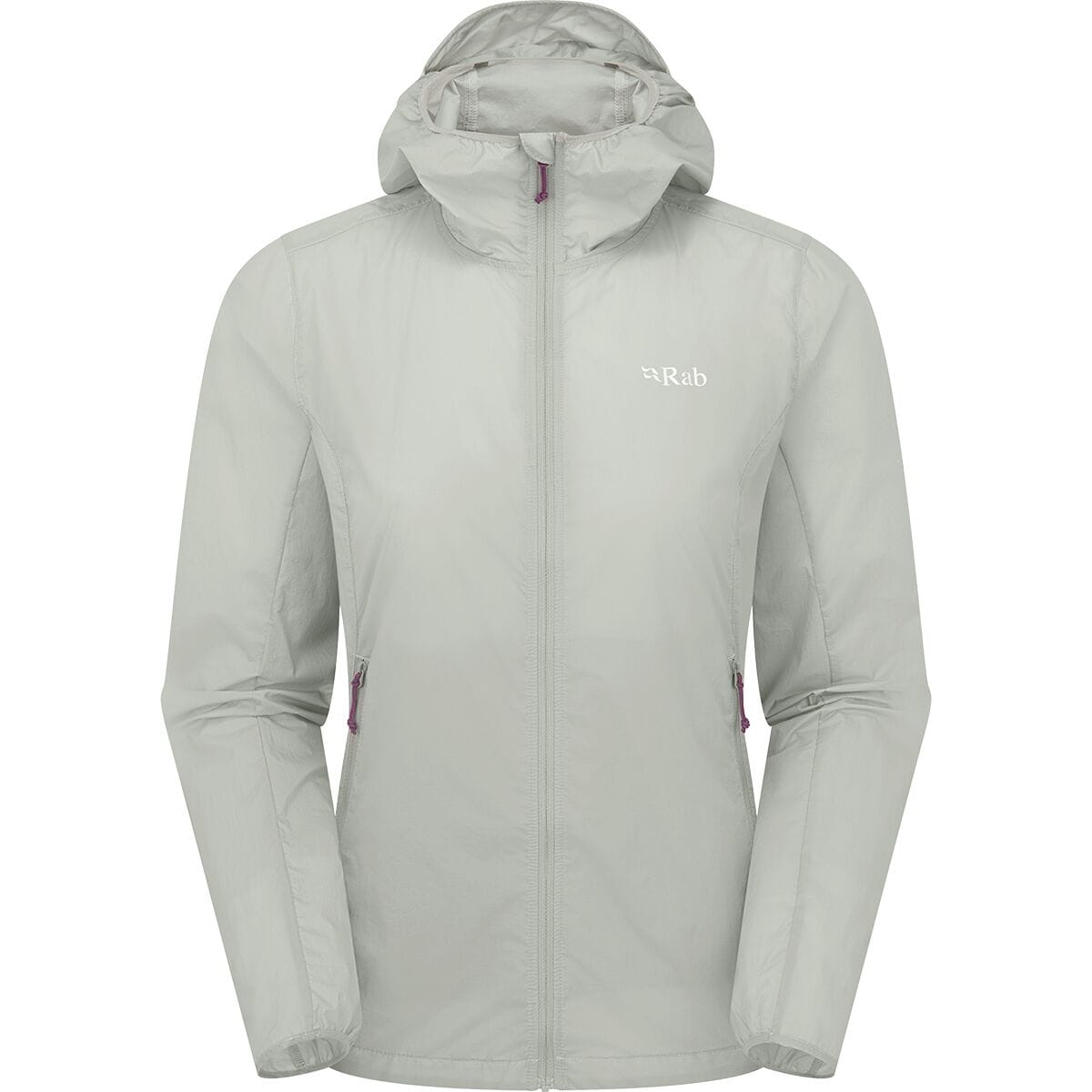 Image of Rab Vital Hooded Windshell - Women's Light Zinc, L