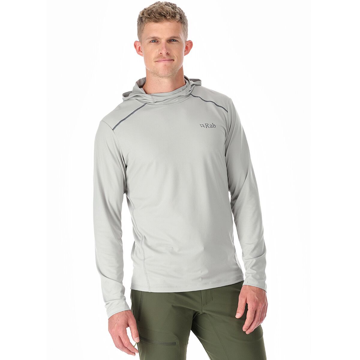 Rab Rab Force Hooded Shirt - Men's Dark Pewter, S