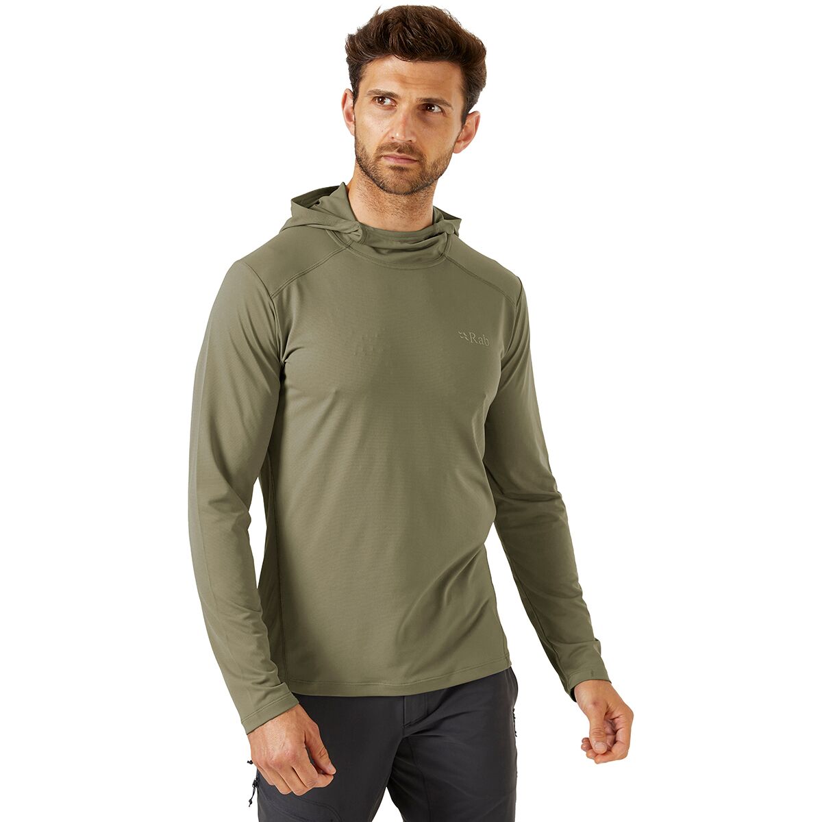 Image of Rab Force Hooded Shirt - Men's Light Khaki, XL
