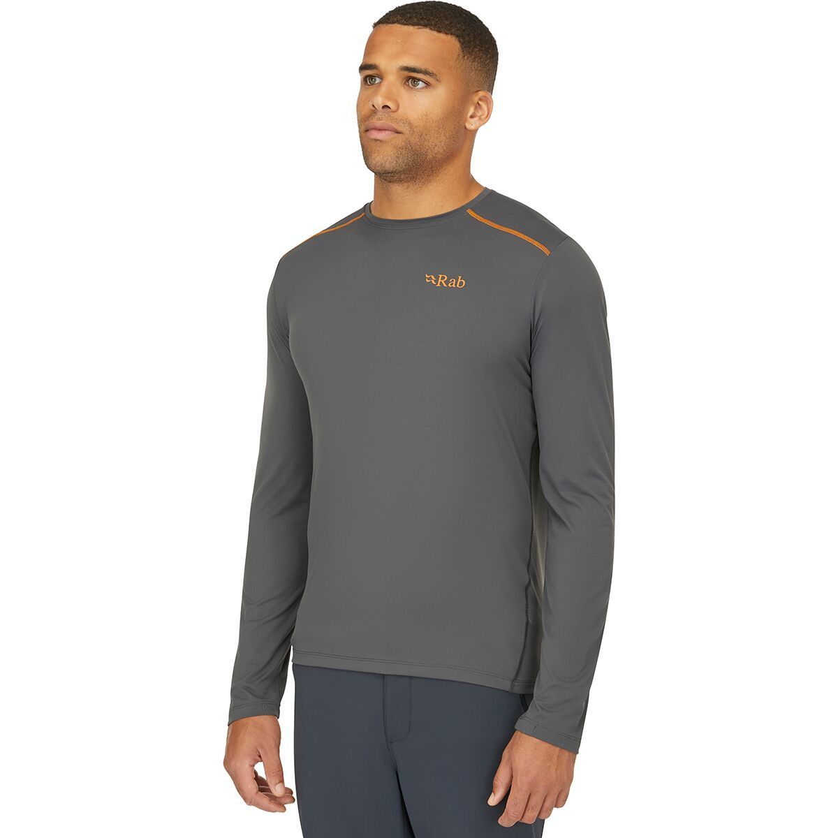 Image of Rab Force Long-Sleeve T-Shirt - Men's Graphene, XL