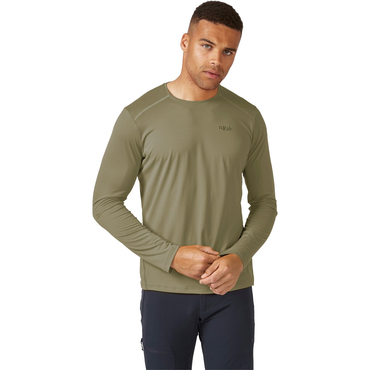 Image of Rab Force Long-Sleeve T-Shirt - Men's Light Khaki, XXL