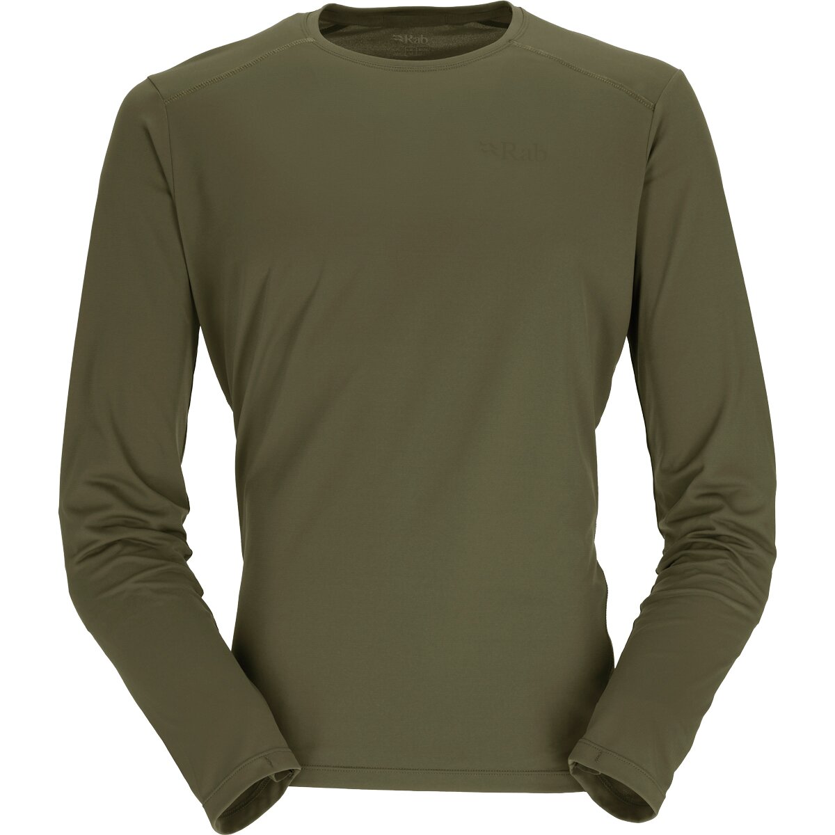 Image of Rab Force Long-Sleeve T-Shirt - Men's Olive, XL