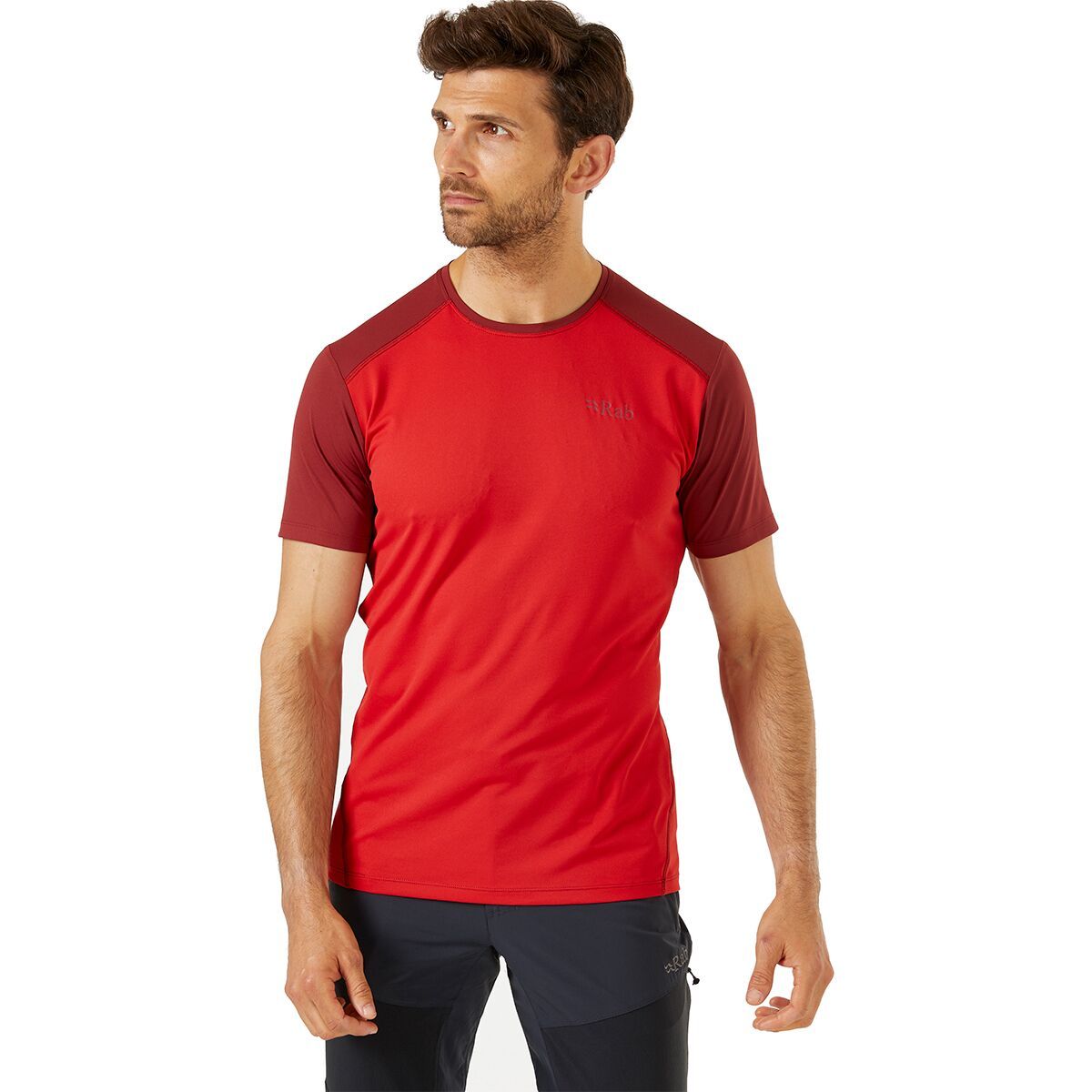 Rab Force Short-Sleeve T-Shirt - Men's Ascent Red/Oxblood Red, M