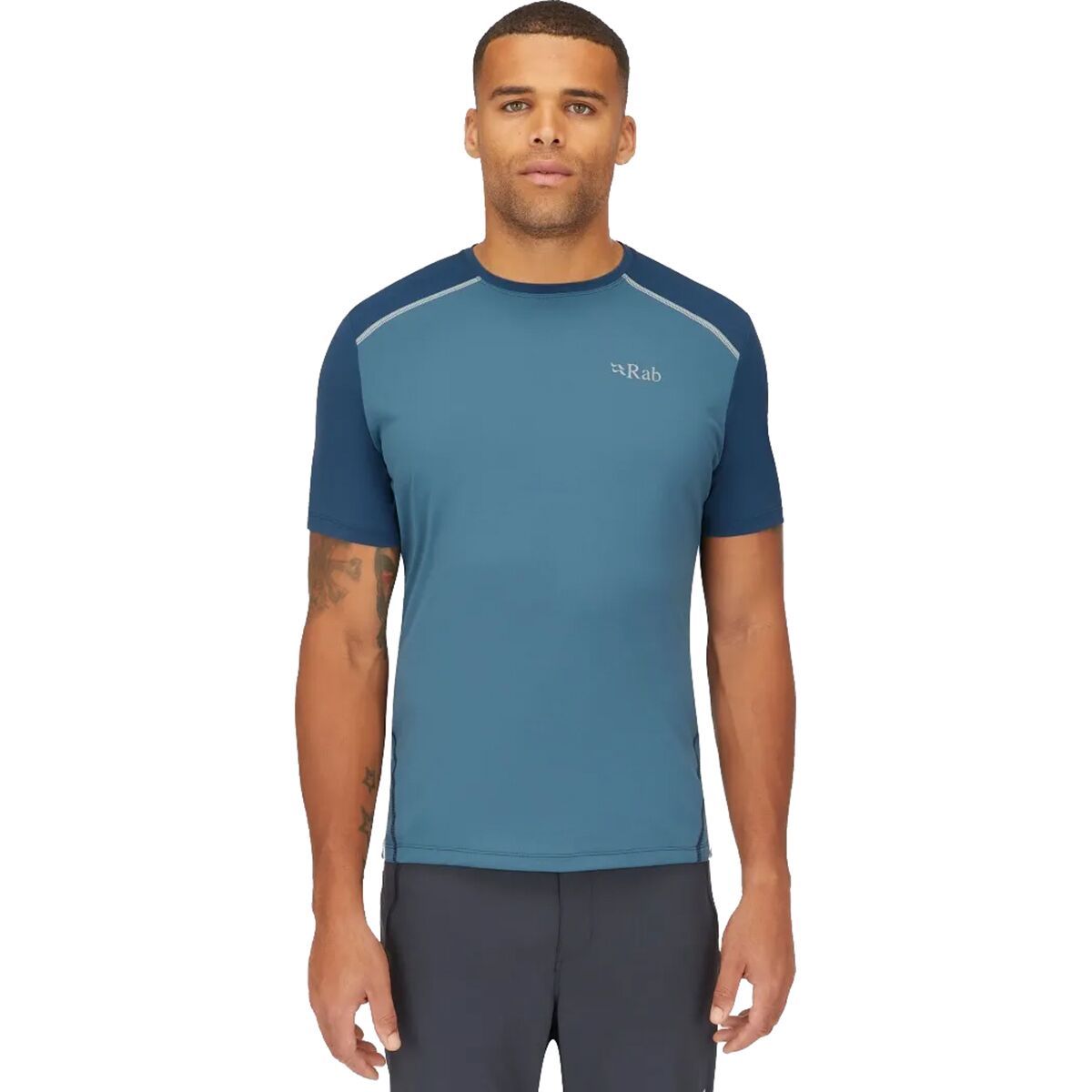 Image of Rab Force Short-Sleeve T-Shirt - Men's Orion Blue/Tempest Blue, S