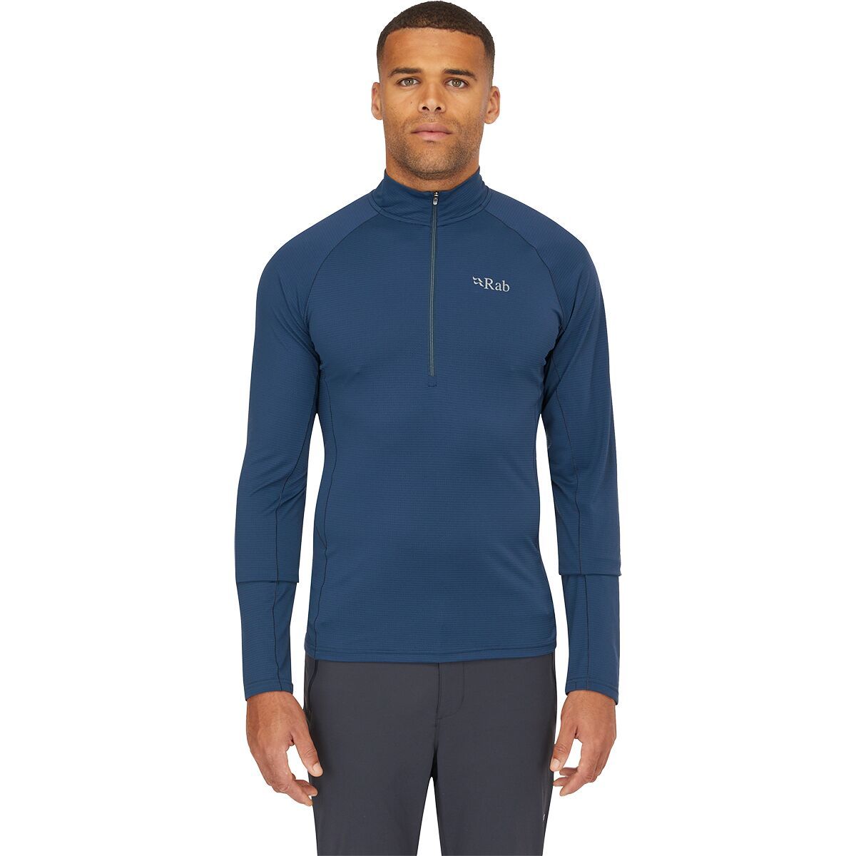 Image of Rab Sonic Long-Sleeve Zip Shirt - Men's Tempest Blue, S
