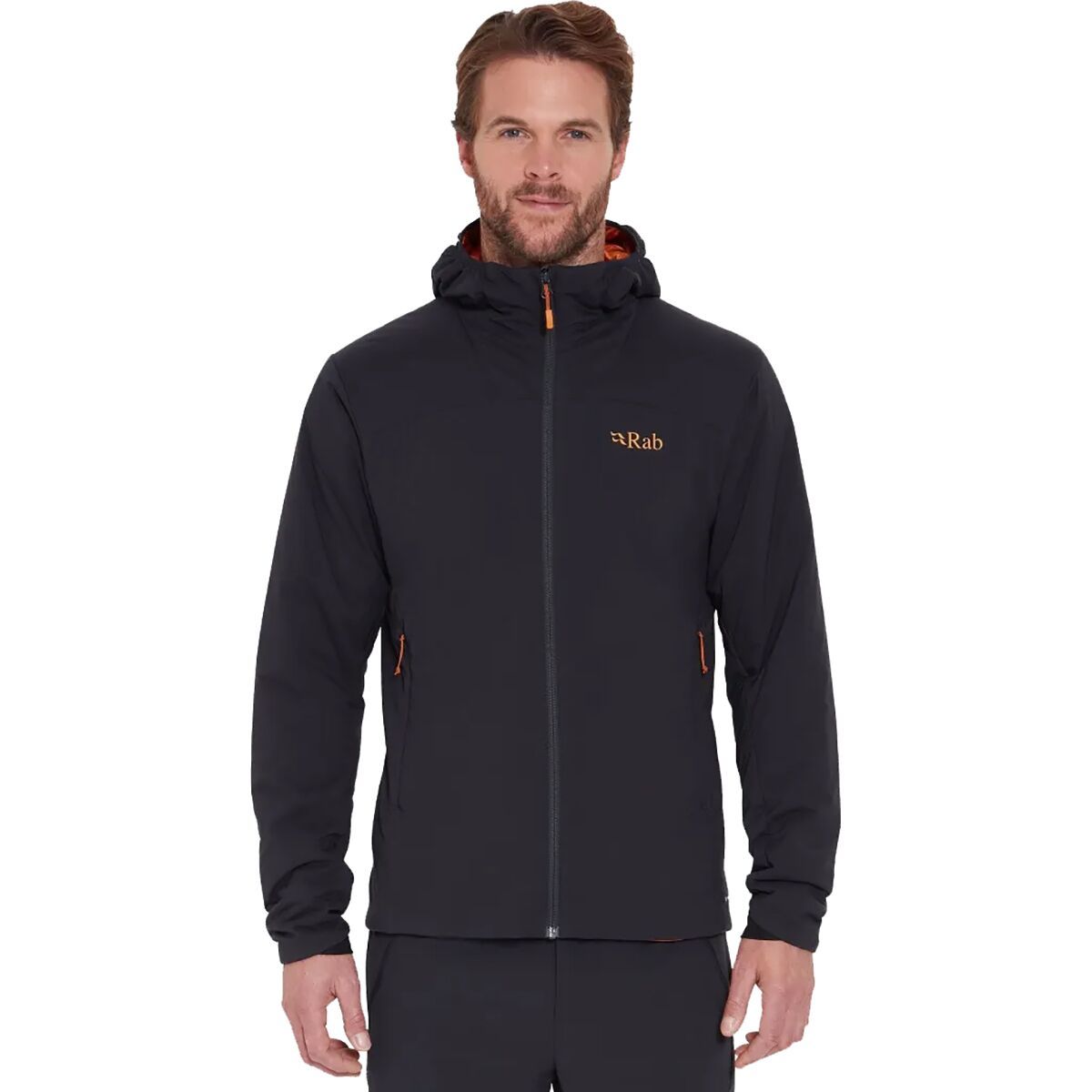 Rab Xenair Alpine Light Jacket - Men's Ebony/Marmalade, L