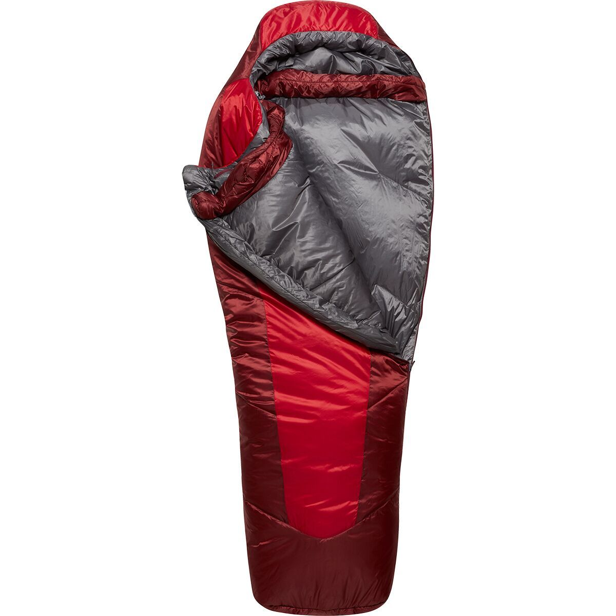 Rab Solar Eco 3 Sleeping Bag: 20F Synthetic - Women's Ascent Red, Reg/Left Zip