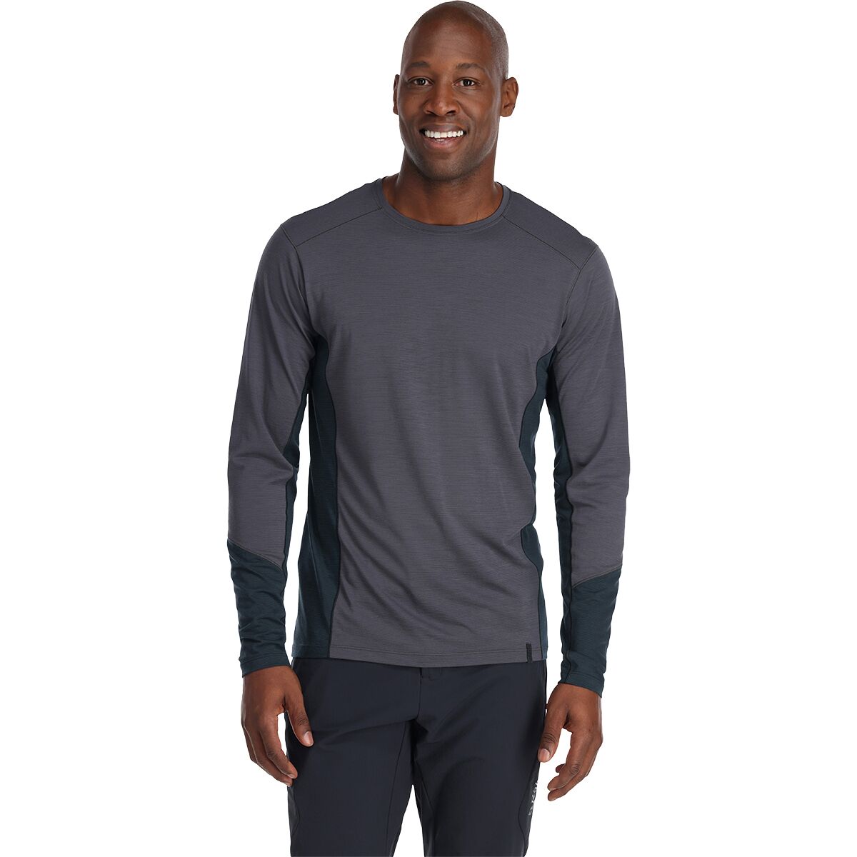 Image of Rab Syncrino Base Long-Sleeve T-Shirt - Men's Graphene, L