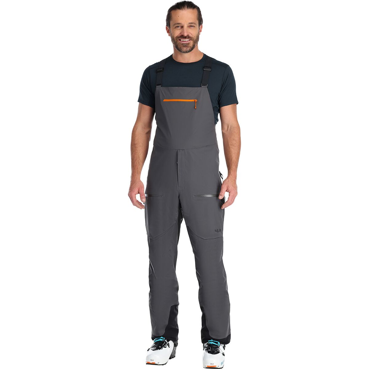 Image of Rab Khroma Kinetic Bib Pant - Men's Graphene, S/Reg