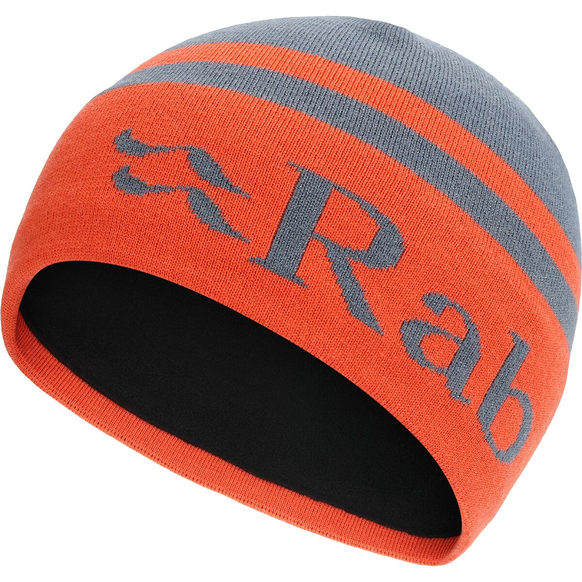 Image of Rab Logo Band Beanie Orion Blue/Red Grapefruit, One Size
