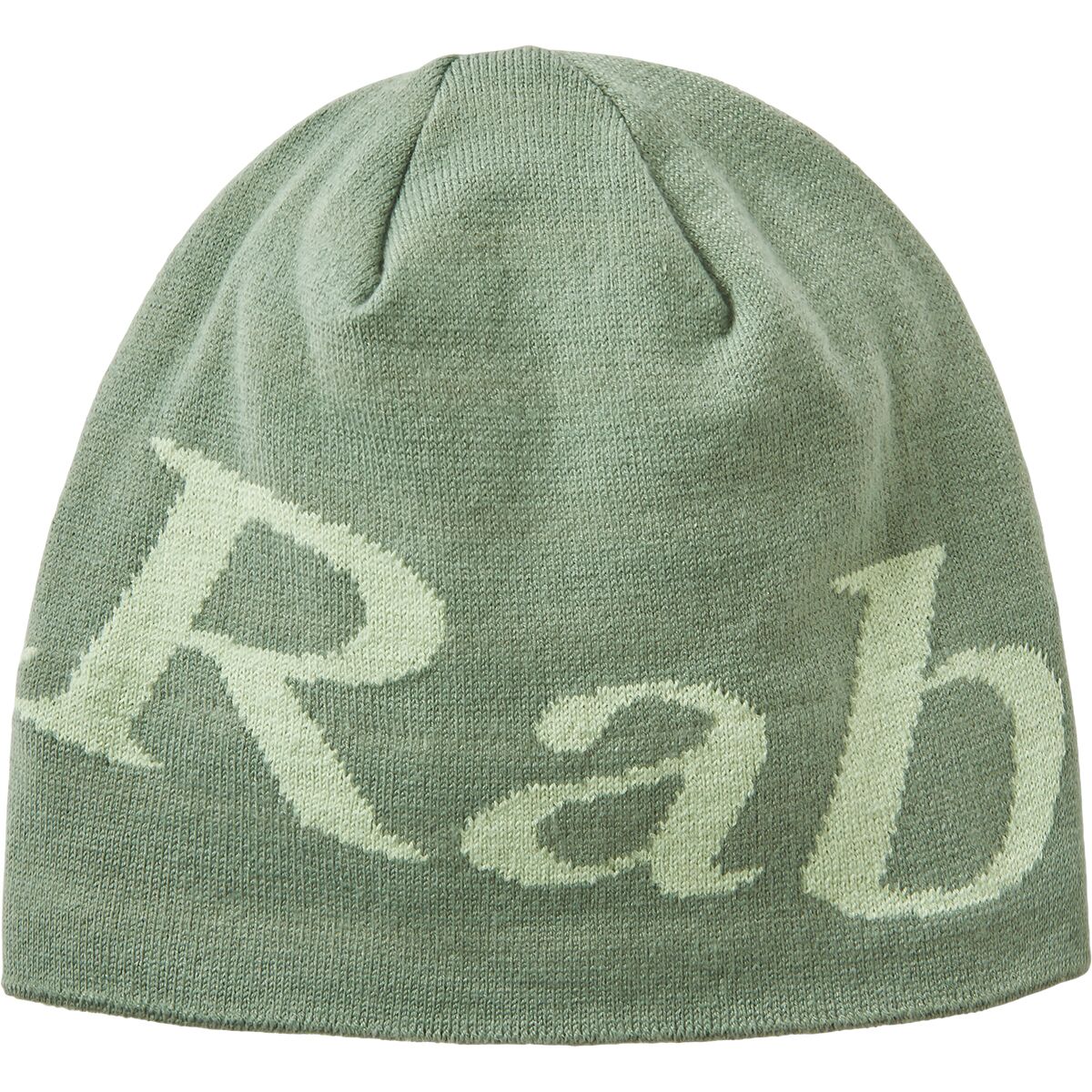 Image of Rab Logo Beanie Dark Fig Green/Fig Green, One Size