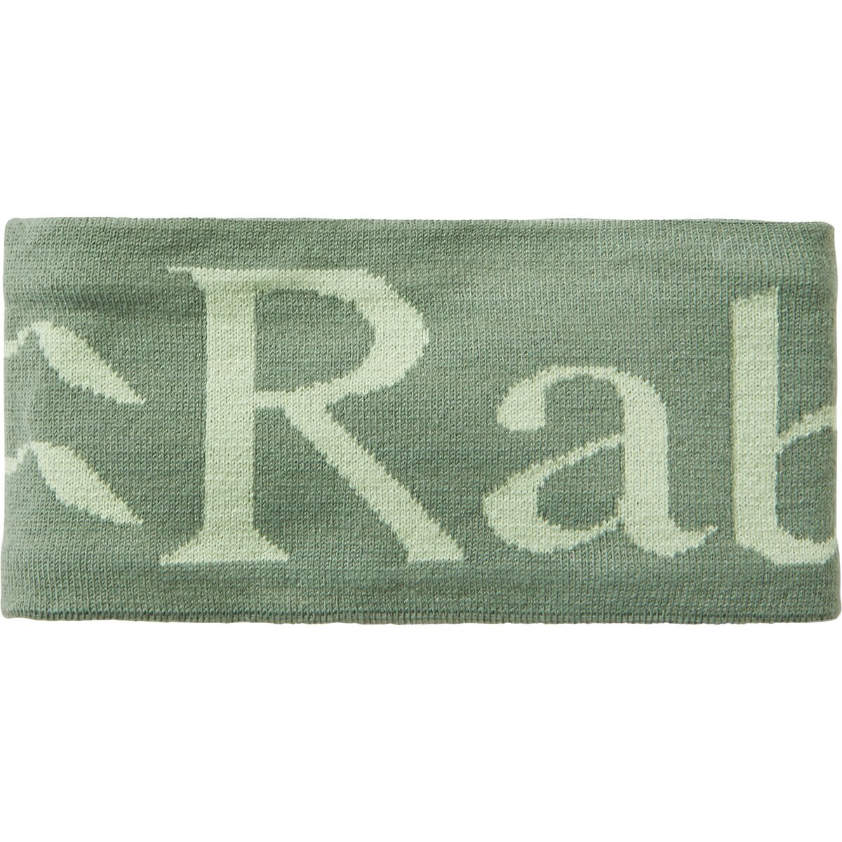 Image of Rab Knitted Logo Headband Dark Fig Green/Fig Green, One Size