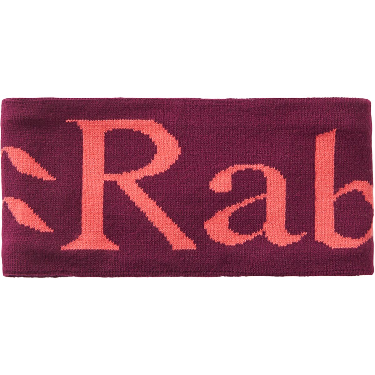 Image of Rab Knitted Logo Headband Mulberry/Hibiscus, One Size