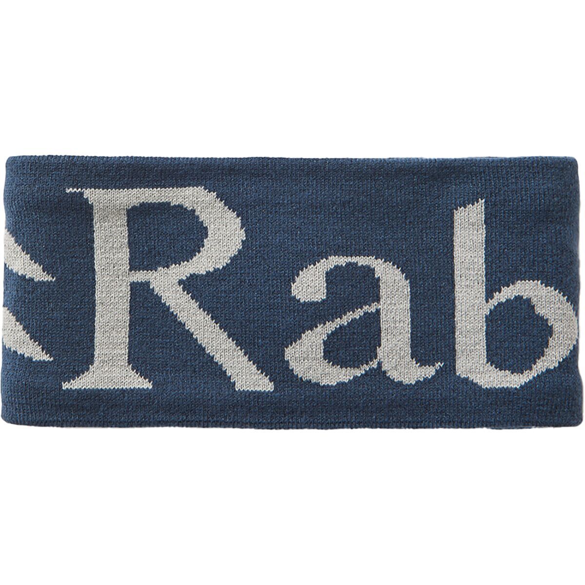 Image of Rab Knitted Logo Headband Tempest Blue/Light Zinc, One Size