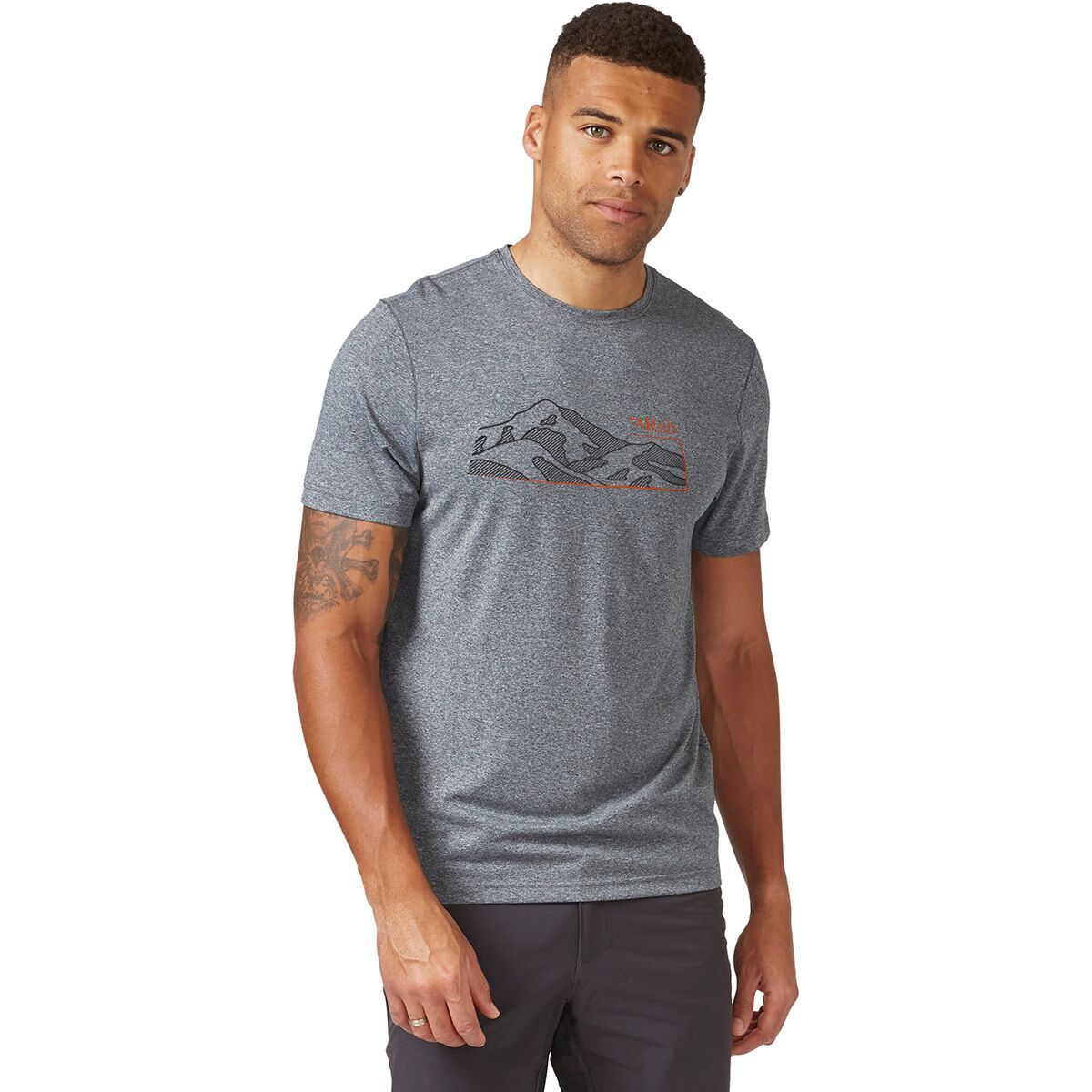 Rab Mantle Mountain T-Shirt - Men's Beluga, XL