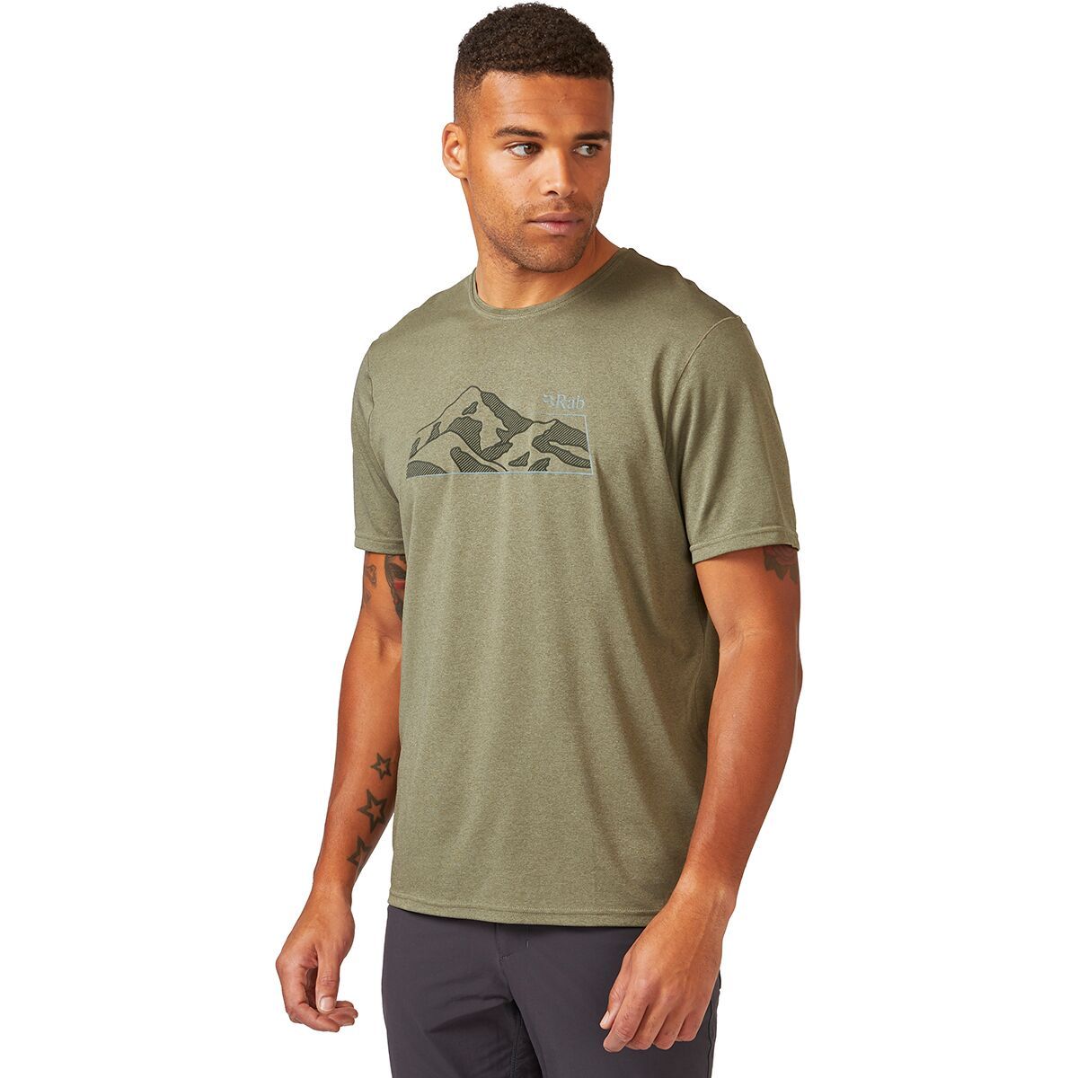 Rab Mantle Mountain T-Shirt - Men's Light Khaki, XXL