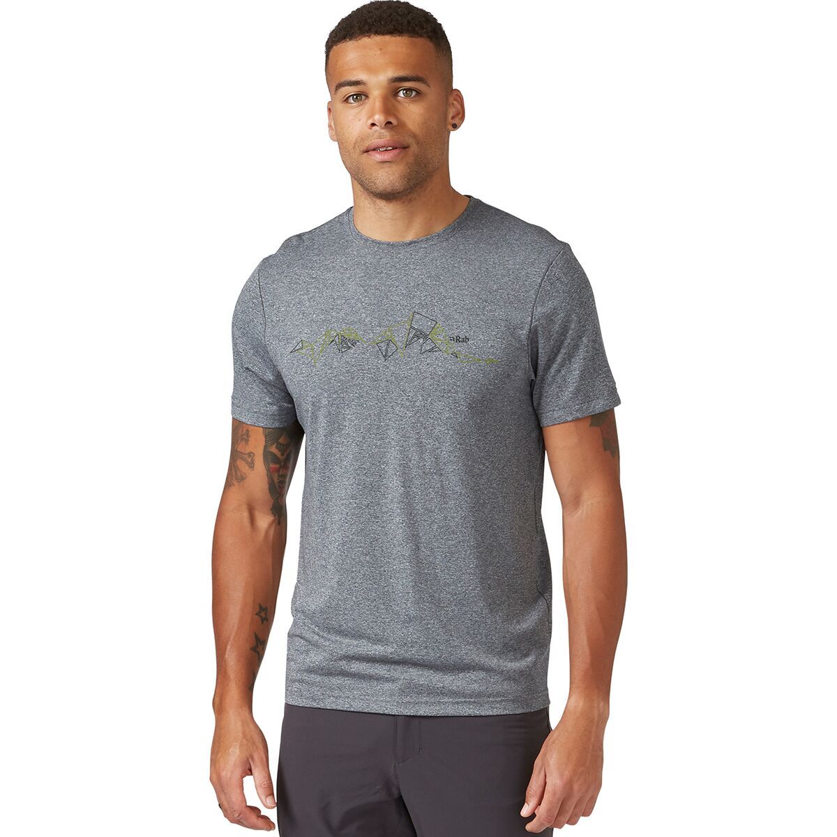 Rab Mantle Tessalate T-Shirt - Men's Beluga, XXL