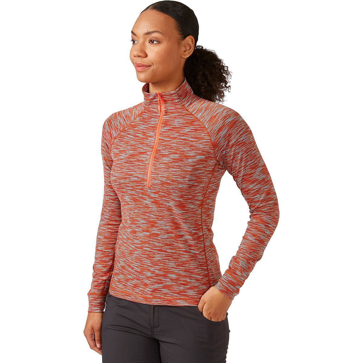 Image of Rab Lineal Pull-On Sweatshirt - Women's Red Grapefruit, S