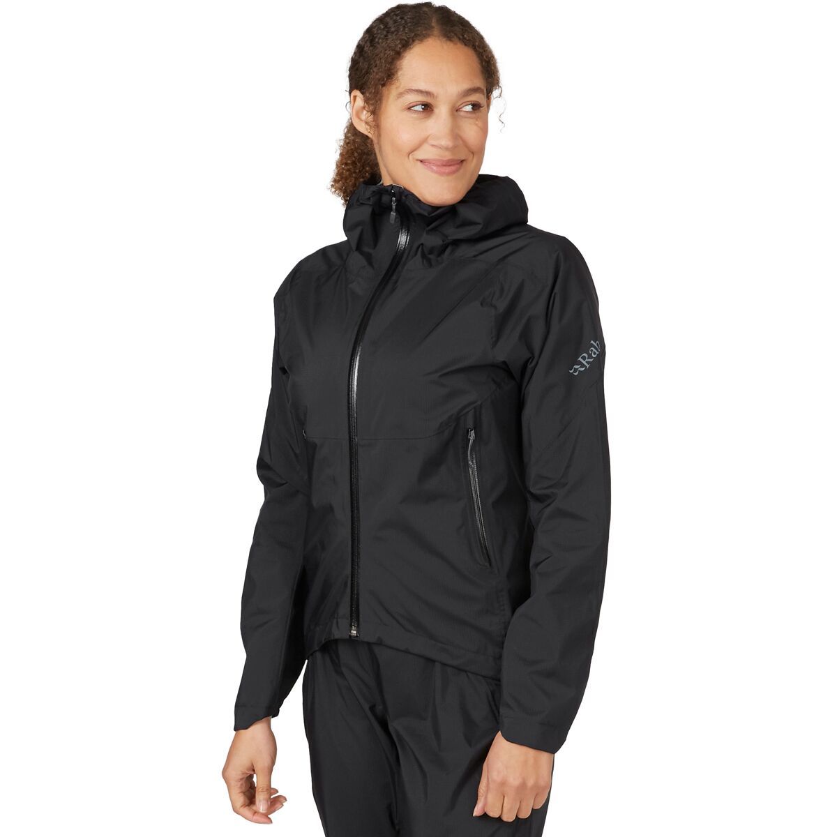 Image of Rab Cinder Downpour Jacket - Women's Black, M