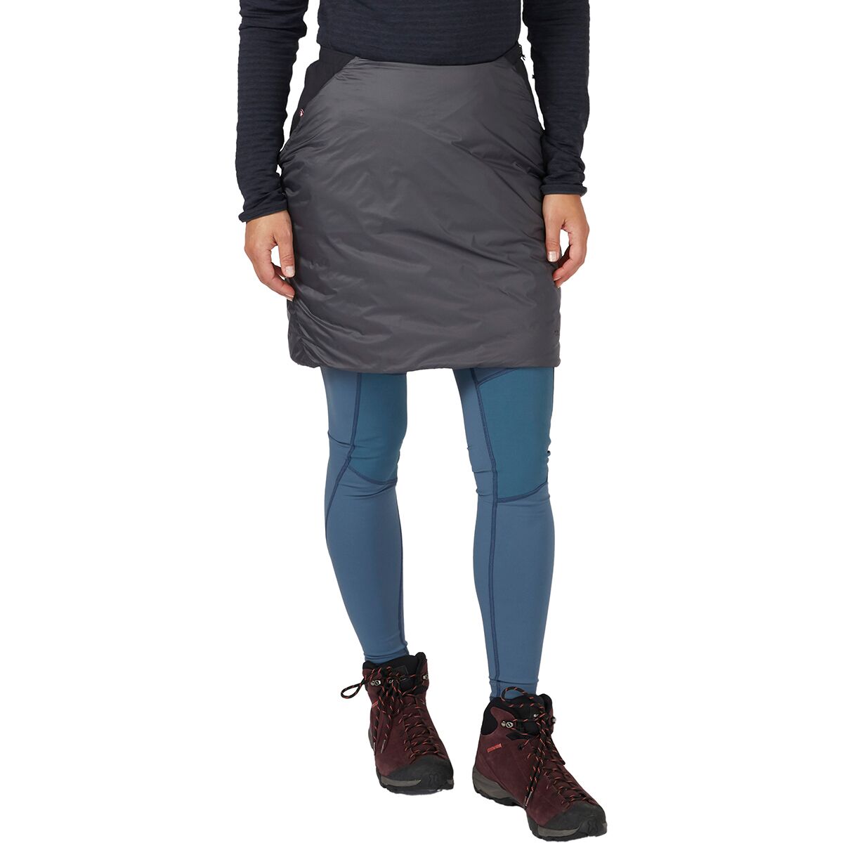 Image of Rab Cirrus Insulated Skirt - Women's Black/Graphene, S