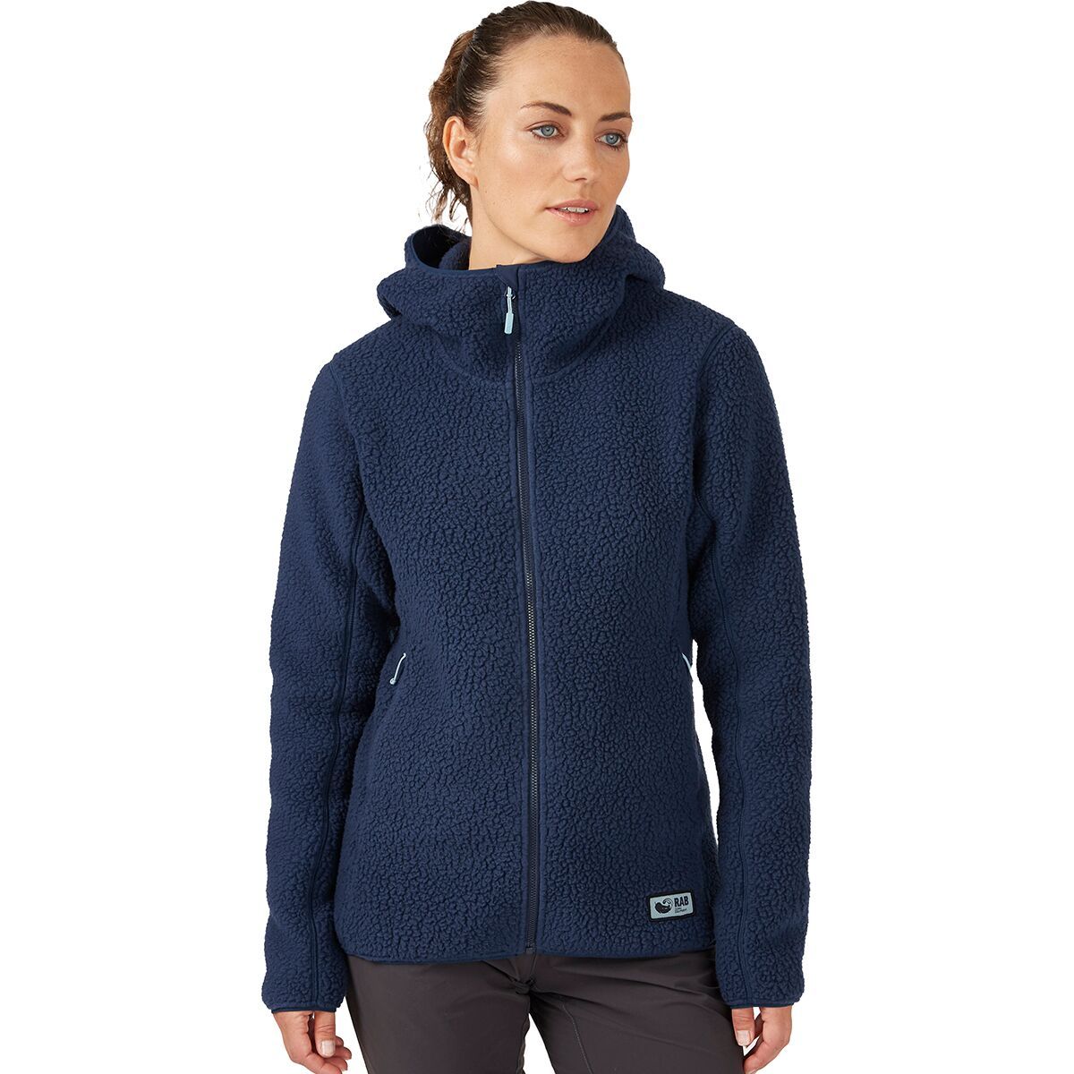 Rab Shearling Hoodie - Women's Deep Ink, XS