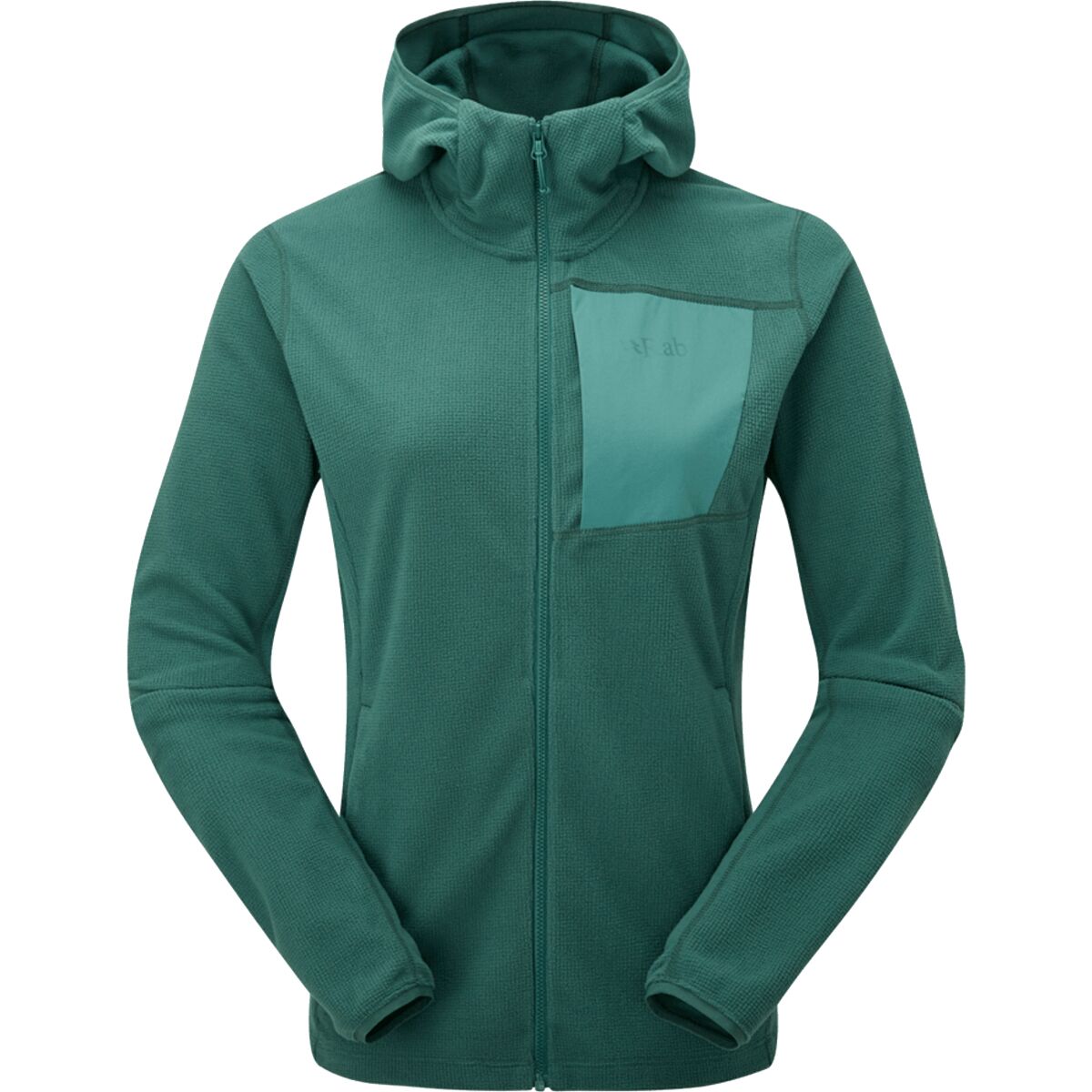 Image of Rab Tecton Hoodie - Women's Green Slate, XS
