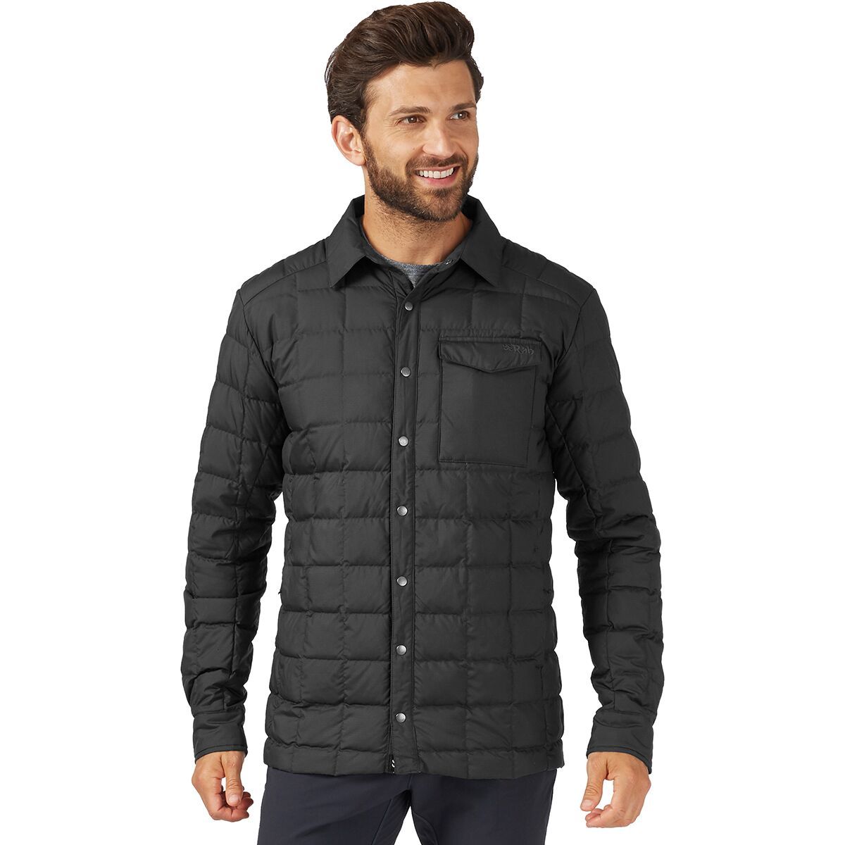 Rab Downtime Shirt Jacket - Men's Black, L