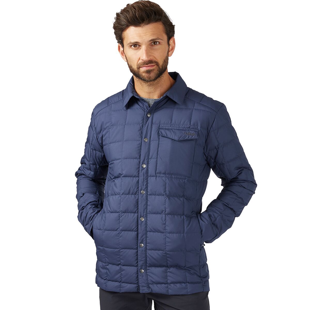 Rab Downtime Shirt Jacket - Men's Deep Ink, XL