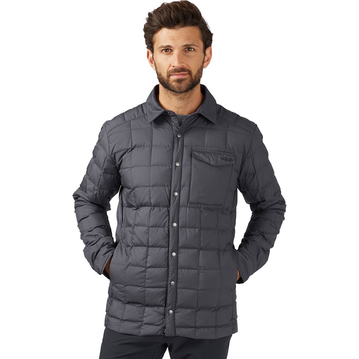 Rab Downtime Shirt Jacket - Men's Graphene, XXL