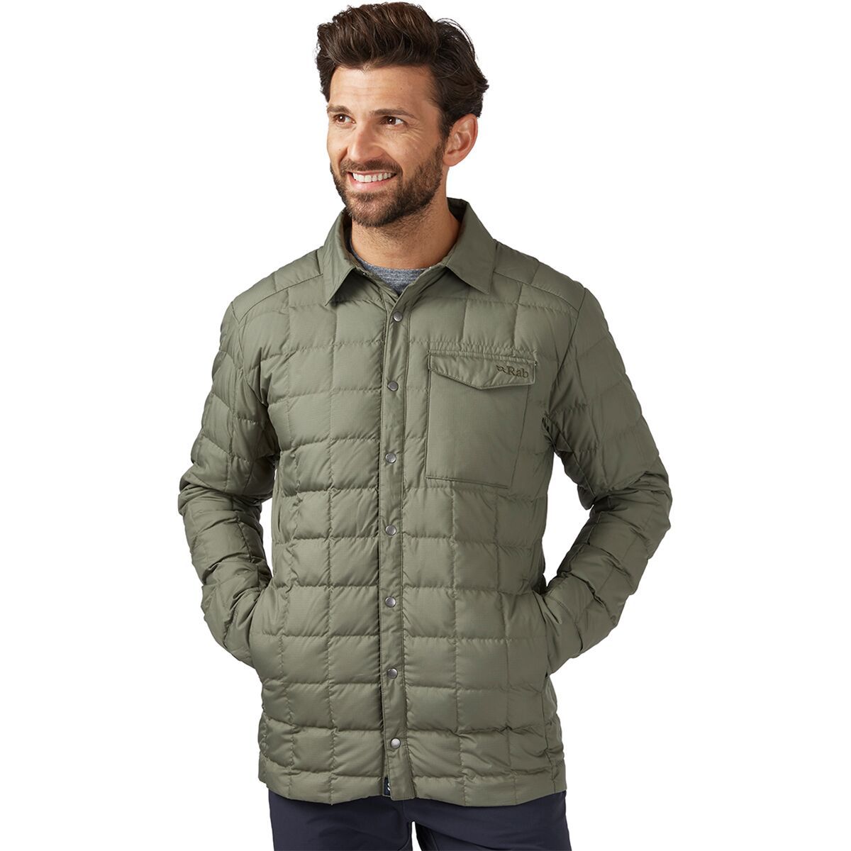 Rab Downtime Shirt Jacket - Men's Light Khaki, S