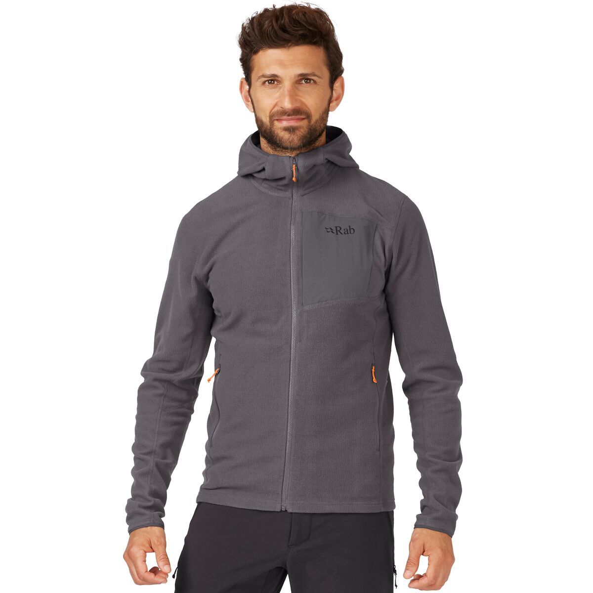 Image of Rab Tecton Hooded Jacket - Men's Graphene, XL