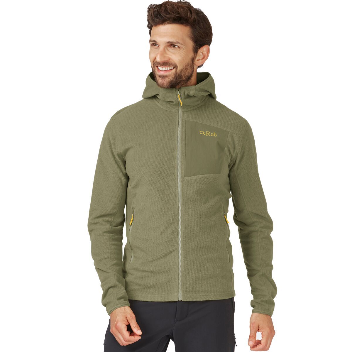 Image of Rab Tecton Hooded Jacket - Men's Light Khaki, L