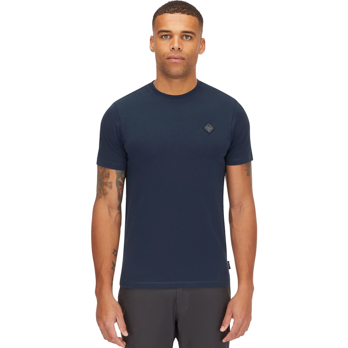 Rab Rab Basecamp Logo Badge T-Shirt - Men's Tempest Blue, M