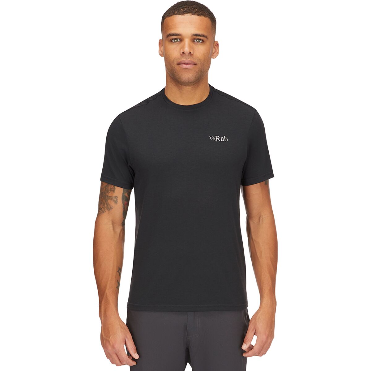 Image of Rab Crimp Logo T-Shirt - Men's Beluga, S