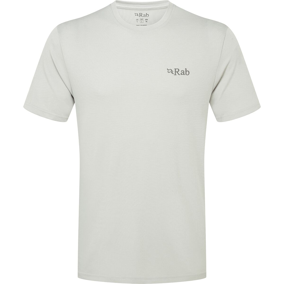 Image of Rab Crimp Logo T-Shirt - Men's Light Zinc, XL