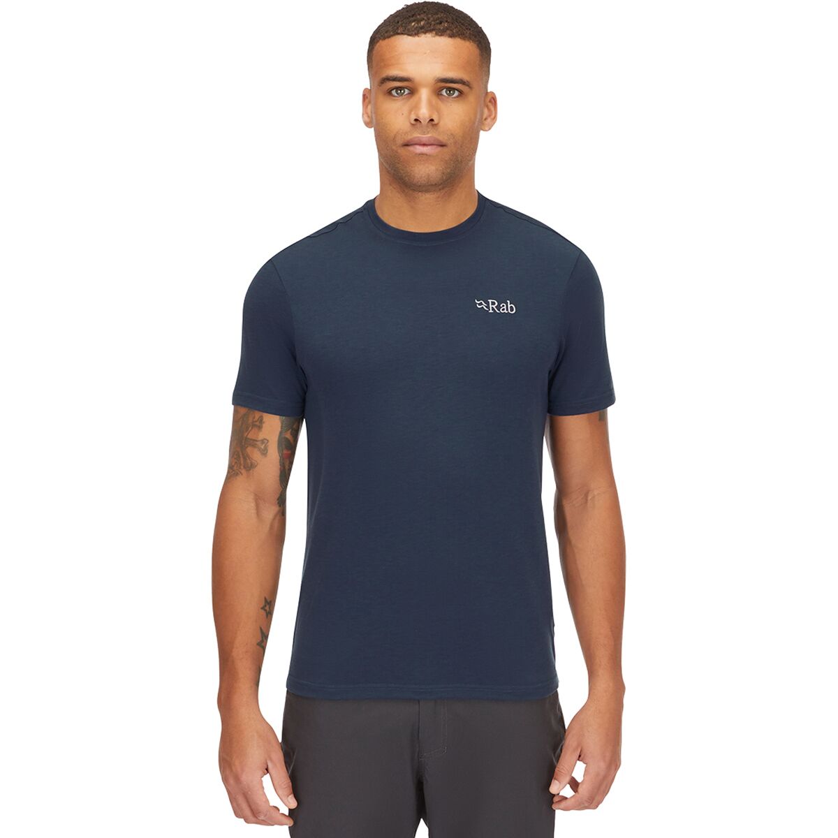 Image of Rab Crimp Logo T-Shirt - Men's Tempest Blue, XL