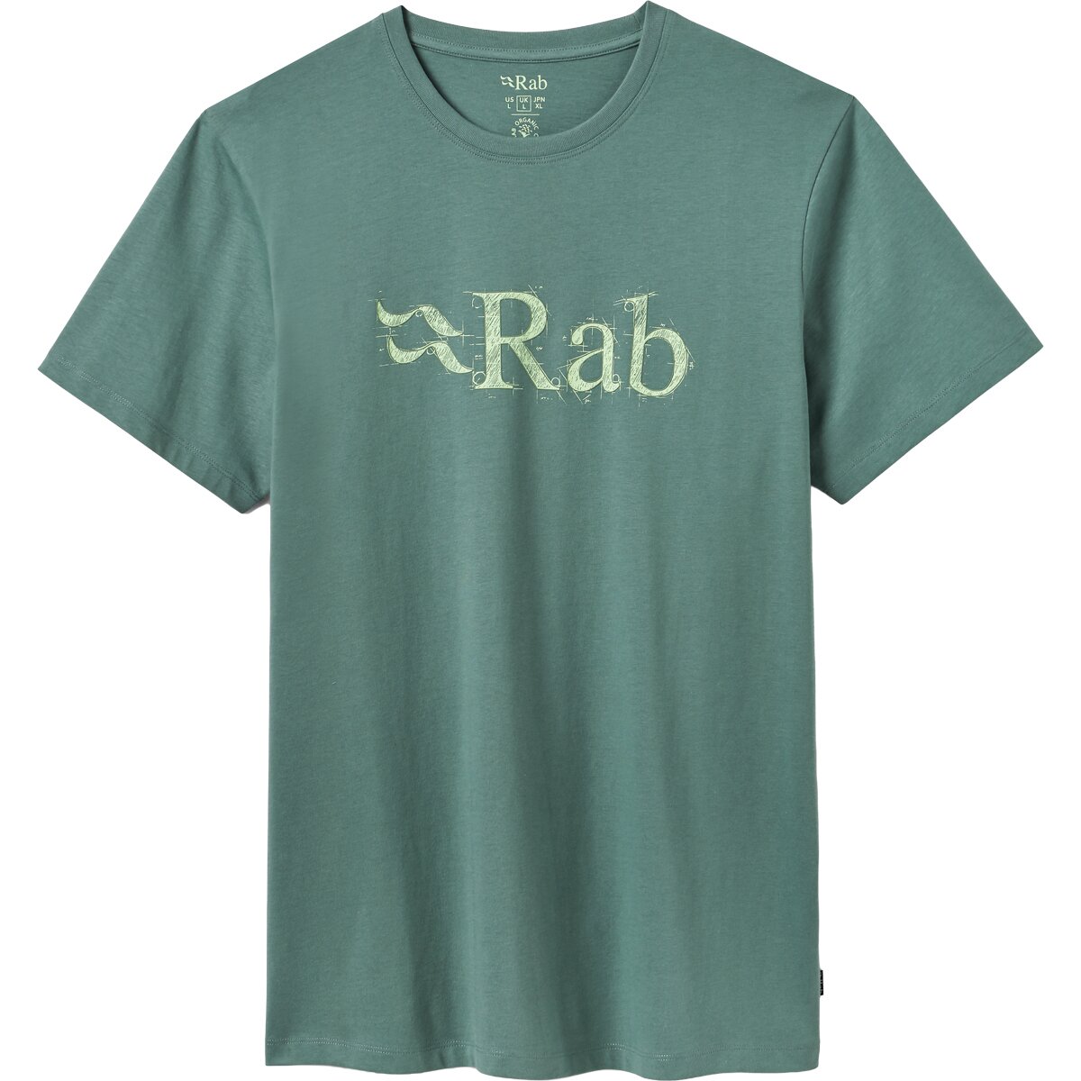 Image of Rab Stance Tech Sketch T-Shirt - Men's Sage, M