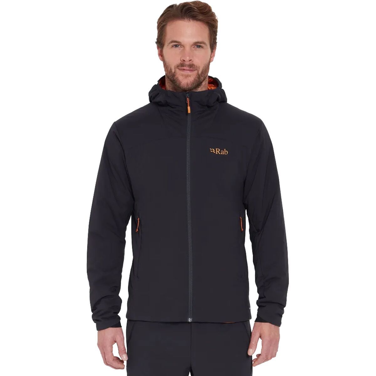 Rab Xenair Alpine Light Jacket - Men's Ebony (Marmalade), XXL