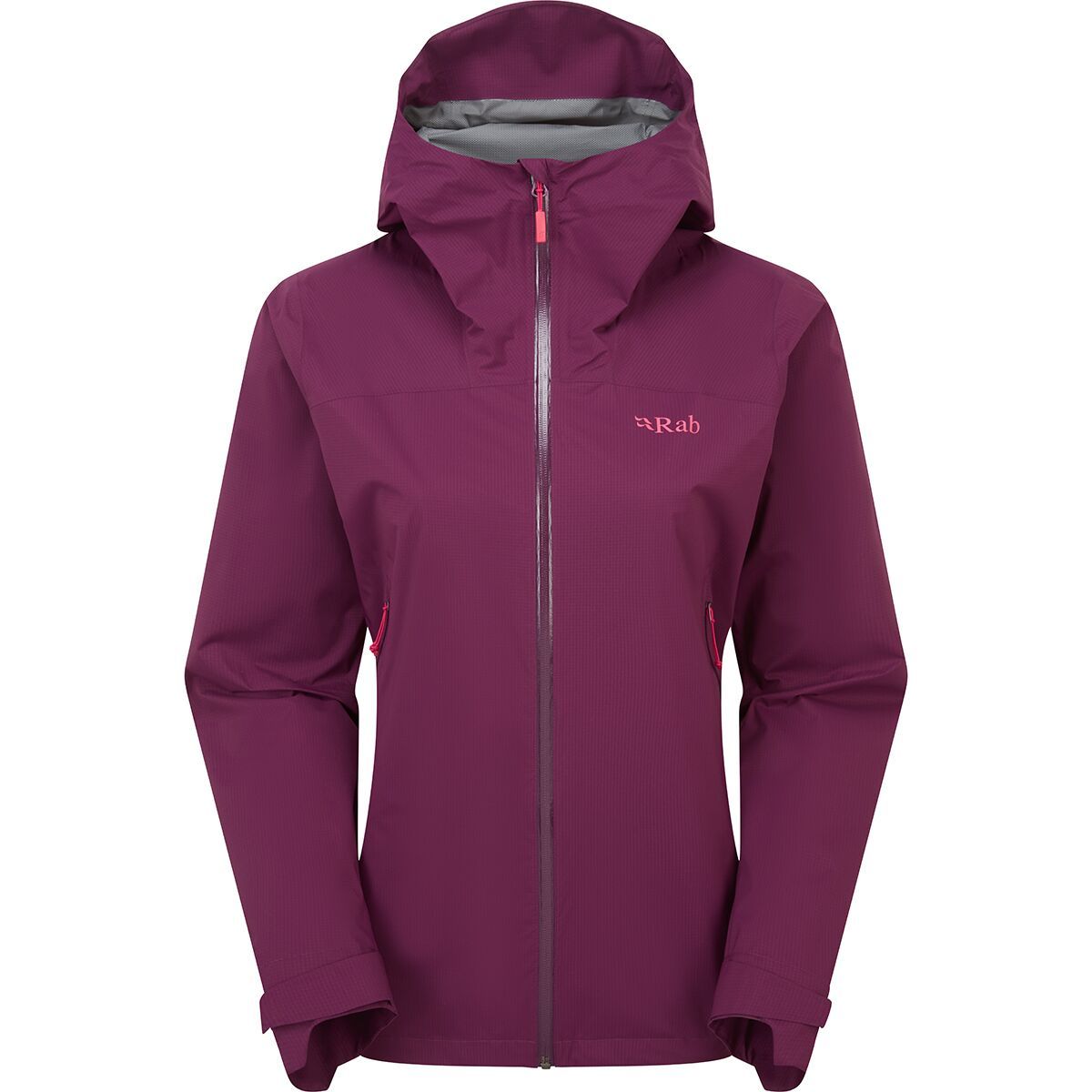 Image of Rab Downpour Light Jacket - Women's Mulberry, S