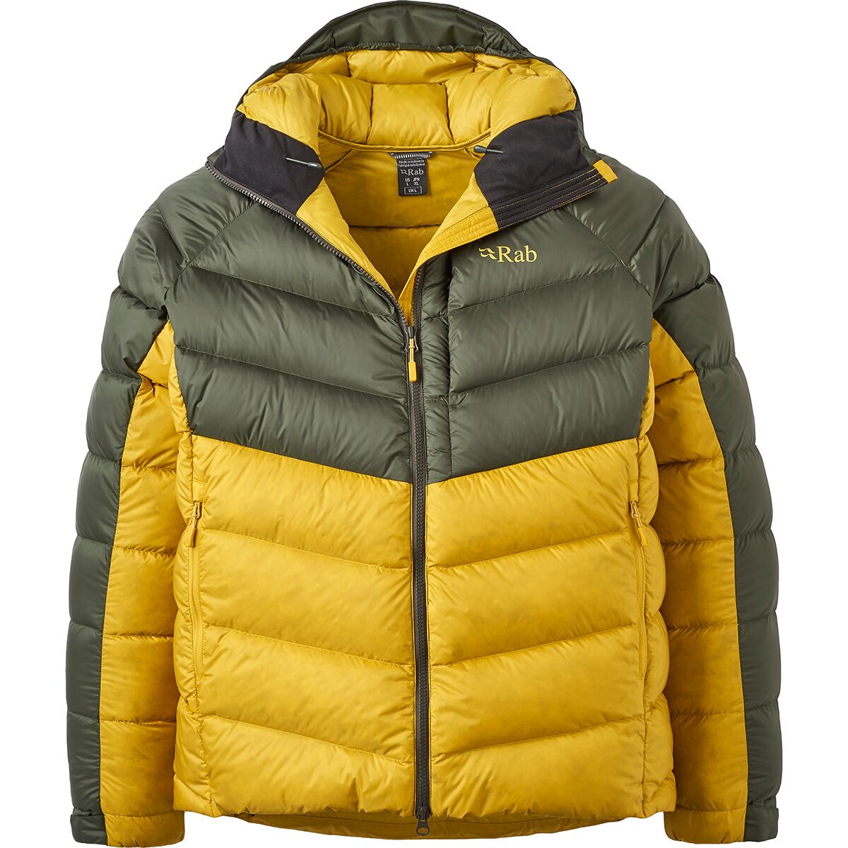 Image of Rab Glaceon Pro Jacket - Men's Army/Dark Pollen, XL